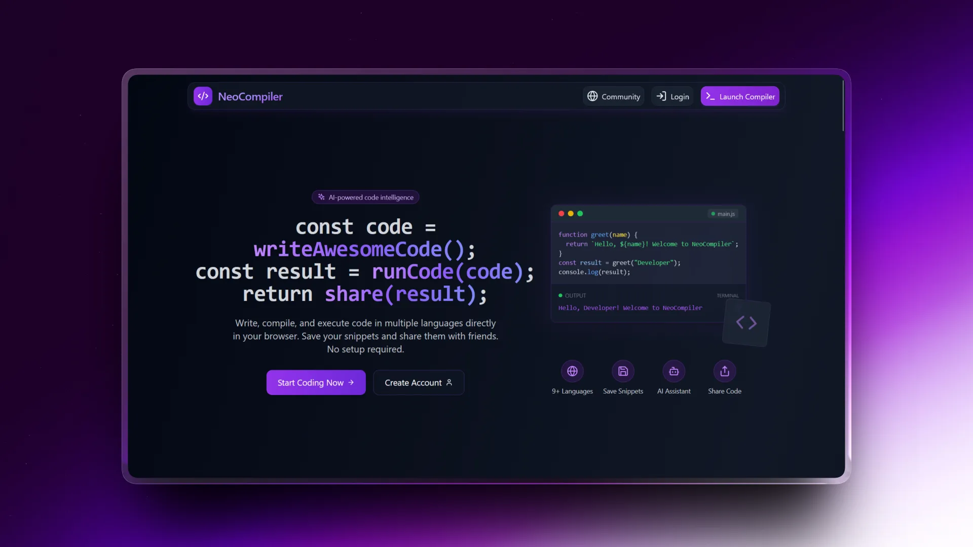 NeoCompiler preview